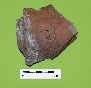 Zlomek střešní krytiny nalezené při výzkumu před kostelem P.M.Sněžné v Olomouci
